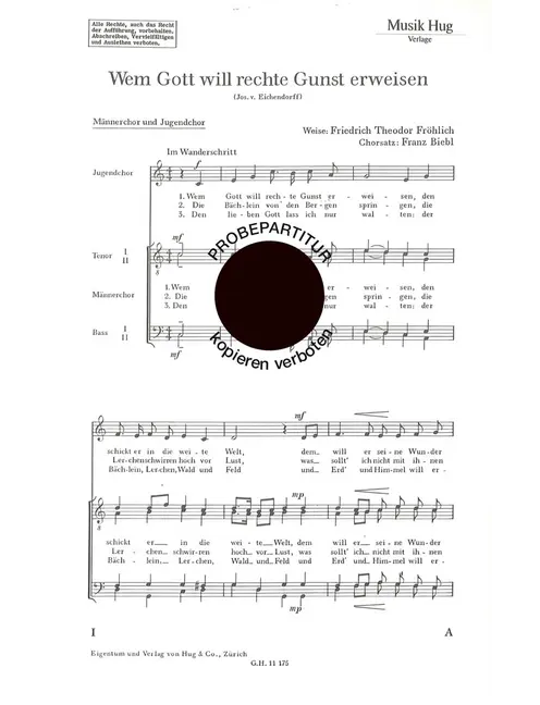 Wem Gott will rechte Gunst